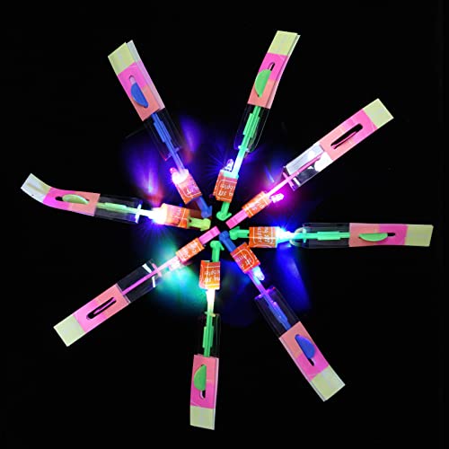 50-Piece LED Slingshot Flying Helicopter Toy Set for Kids Party Favors