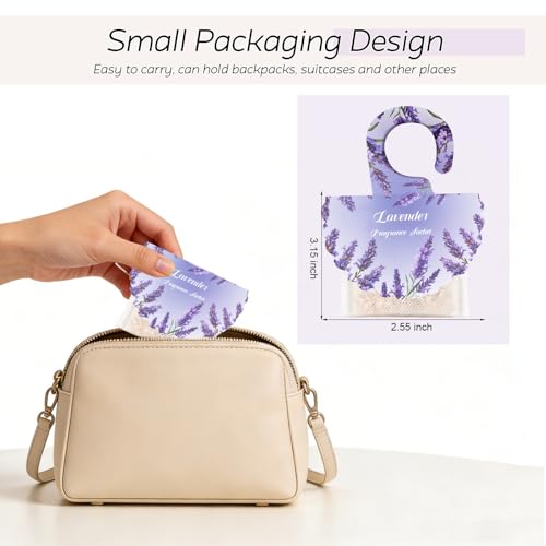 18 Pack Lavender Scented Sachets for Closets, Drawers, and Car Air Freshener