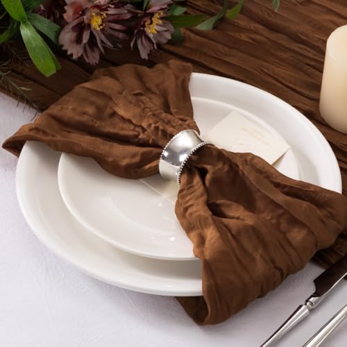 20-Pack Cheesecloth Napkins, 21x21 Inch Gauze Fabric Table Napkins