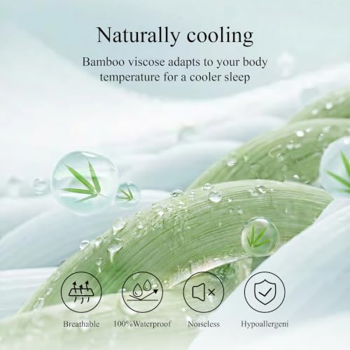King Size Waterproof Mattress Protector - Bamboo Viscose Cover