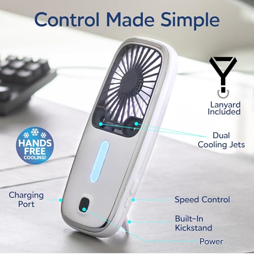 Portable Handheld Personal Air Cooler Fan with 3 Speeds