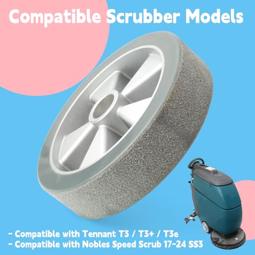 Drive Wheel with Taper for Floor Scrubber, Replaces 1218750 1039655 1214595