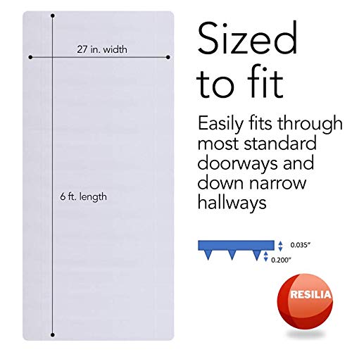 Clear Vinyl Carpet Runner for Deep-Pile Carpets, 27 Inches x 6 Feet