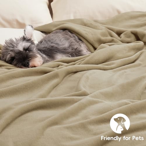 Queen Size Fleece Blanket 90x90 - Soft Plush Microfiber, Lightweight & Warm