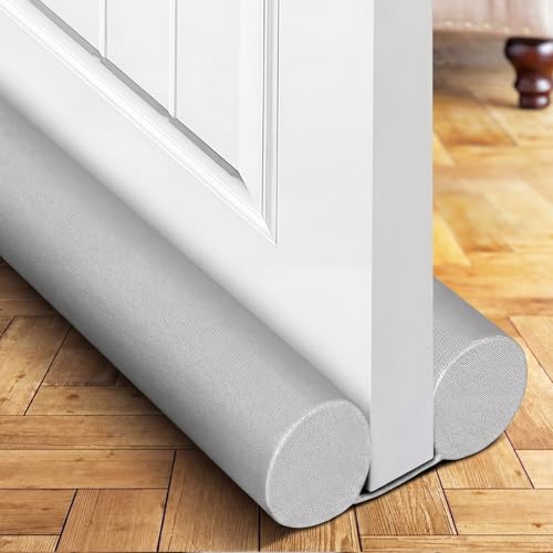 Under Door Draft Stopper - 36 Inch Adjustable Noise & Air Blocker (Gray)