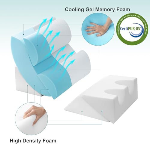 Adjustable Bed Wedge Pillow Set for Comfort & Support