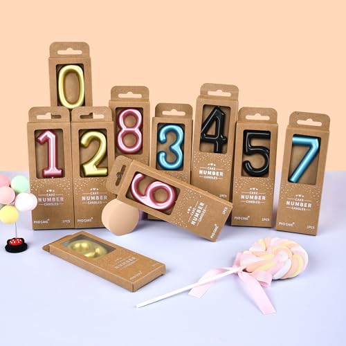 Pink 5 Number Birthday Candles - 2.76 Inch for Celebrations