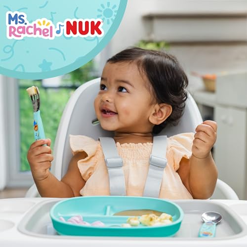 Toddler Tableware Set with Plate Bowl Fork and Spoon BPA-Free