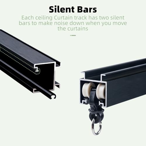 Heavy Duty Aluminum Ceiling Curtain Track System with Soundproof Rails