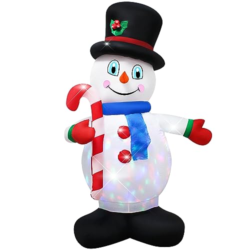 5Ft Christmas Inflatable Snowman with LED Lights Outdoor Decor