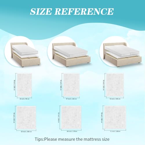 Non-Slip Mattress Gripper Pad - 63 x 78 Inch Anti-Slip Protector