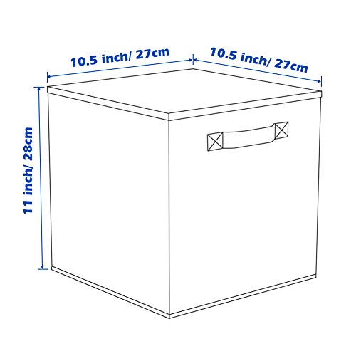 Foldable Fabric Storage Cubes 6 Pack 10.5 Inch Closet Organizers
