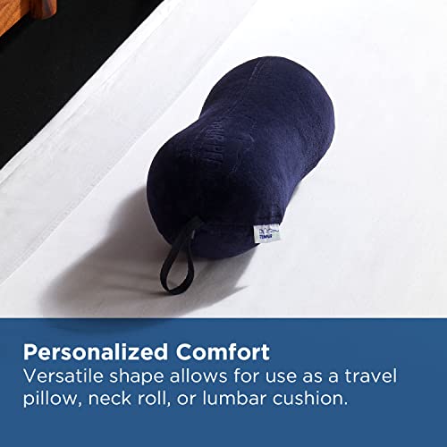 All-Purpose Memory Foam Travel Pillow - Peanut-Shaped Neck & Back Support