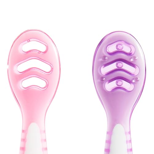 Silicone Baby Training Spoons for Self Feeding and Weaning 3-Pack
