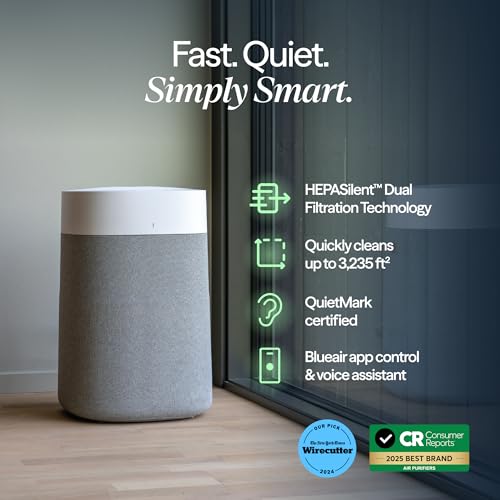 Smart Air Purifier for Large Rooms with Hepa Filtration and Wi-Fi