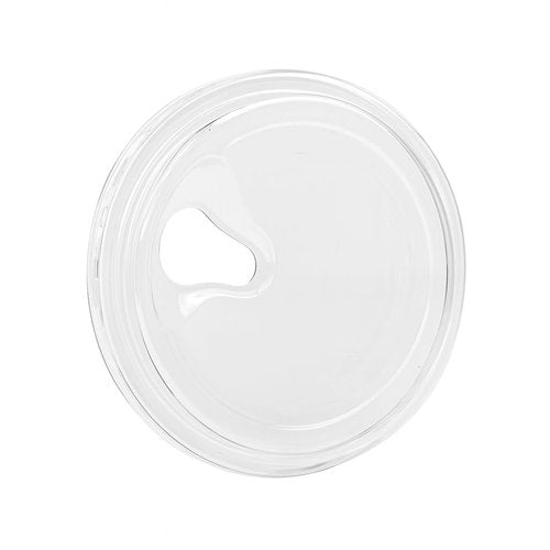 Strawless Plastic Lids, 98mm Diameter, Fits 12-24 Oz Cups, Crystal Clear PET Plastic Sip Lids, 1000/Carton