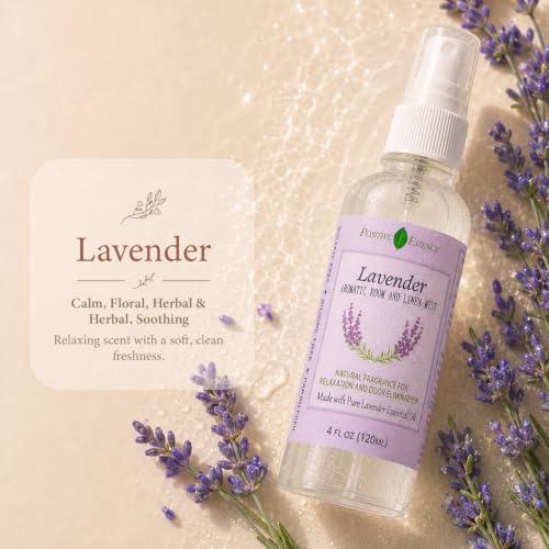 Lavender Pillow & Room Spray - Plant-Based Linen & Fabric Freshener, 4.05 fl oz