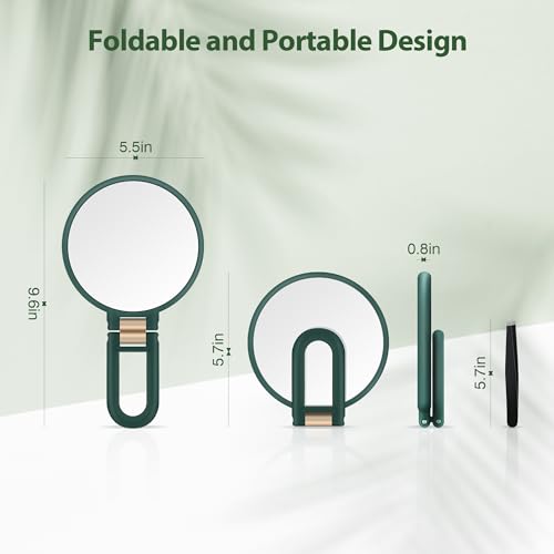 B Beauty Planet 30X Magnifying Mirror, Hand Mirror with Handle,