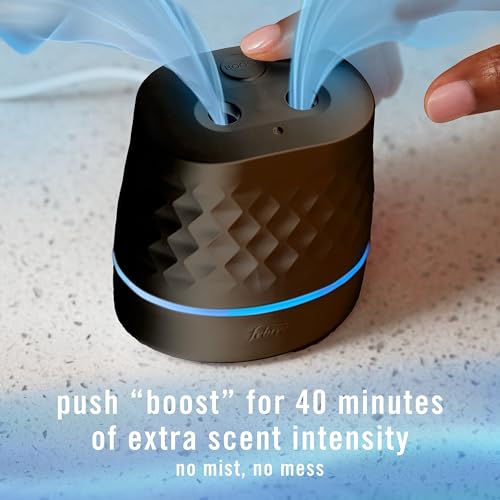 Plug-In Oil Diffuser Air Freshener Starter Kit with Scent Booster - Black