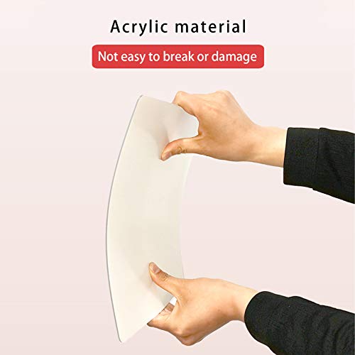 Shatterproof Acrylic Mirror Tiles - 8x12 Inch Self-Adhesive Wall Sheets (4 Pcs)