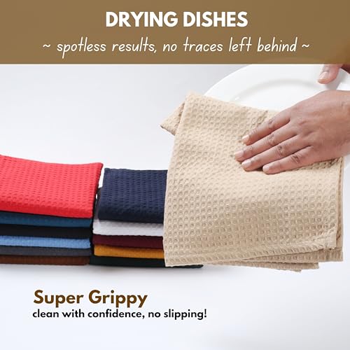 10-Piece Cotton Kitchen Set: Oven Mitts, Potholders, Towels & Dishcloths