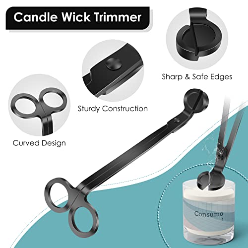 3 in 1 Candle Accessory Set - Wick Trimmer, Dipper, Snuffer