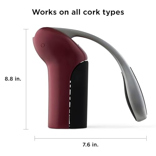 Rabbit Merlot Wine Lever Corkscrew with Foil Cutter & Extra Spiral, 7.7 x 8.8 in