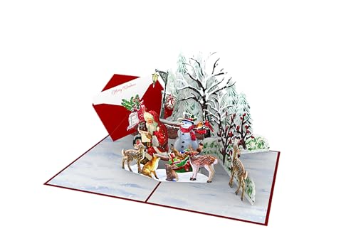 Letter to Santa 3D Pop-Up Card – iGifts And Cards (5x7) includes envelope