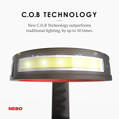 NEBO GLOW Tumbler Handle Light | 220 Lumens, 3 Light Modes, Fits 20 oz & 30 oz Coffee Tumblers, Water Resistant, Ergonomic Handle, LED Camping Lantern & Cup Cradle, Includes 3x AAA Batteries