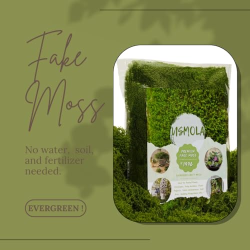 Artificial Decorative Moss for Terrariums, Fairy Gardens & DIY Crafts
