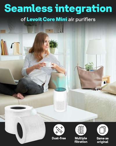 Mini Replacement Filter 2-Pack with True HEPA and Activated Carbon