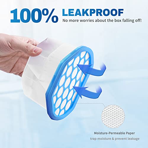 Vacplus Moisture Absorber 10.5 OZ Fragrance Free Dehumidifier Bucket 6 Pack