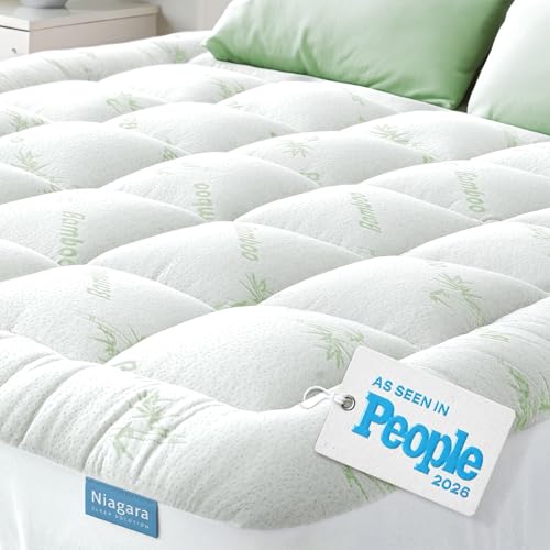 Niagara Sleep Solution Cooling Queen Mattress Topper - Bamboo Pillow Top