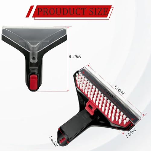 Carpet Cleaner Brush Replacement Head and Handle for Portable Spot Cleaners