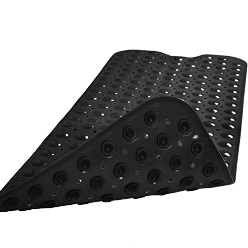 Extra Long Non-Slip Bathtub Mat, 39 x 16 Inch Shower Mat with Suction Cups
