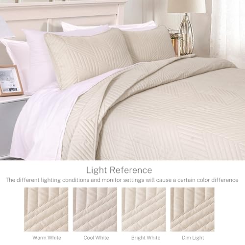 Exclusivo Mezcla Full Queen Quilt Bedding Set - Soft Microfiber Coverlet