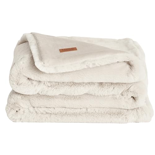 Snow White UnHide Marshmallow Weighted Blanket 50x60in Extra Soft Faux Fur