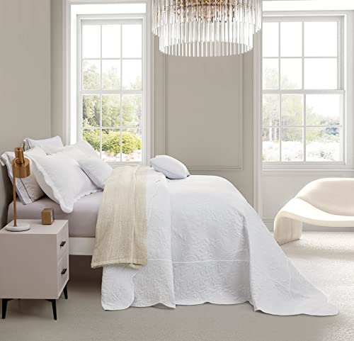 Blythease Oversized King Bedspread Set 128x120 - 5-Piece Quilt Coverlet