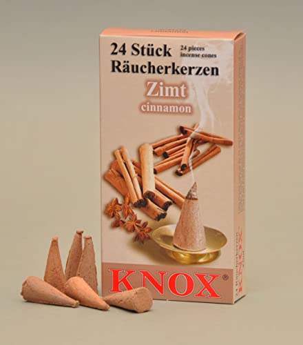 Knox Cinnamon Scent Incense Cones - Made in Germany for Christmas Aromatherapy