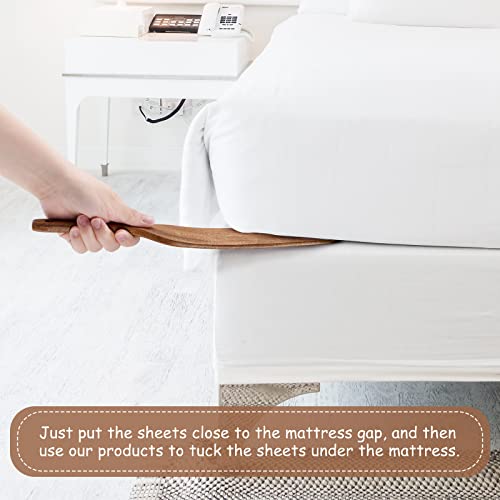 Teak Wood Bed Sheet Tucker & Mattress Lifter Tool