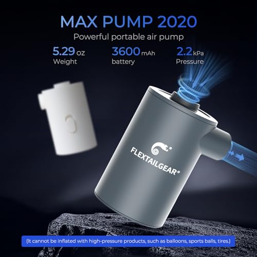 Portable Air Pump with 3600mAh Battery - Quick Inflate & Deflate