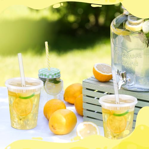Lasnten Lemonade Stand Supplies Kit with Straw Hole Punchers & Muddler