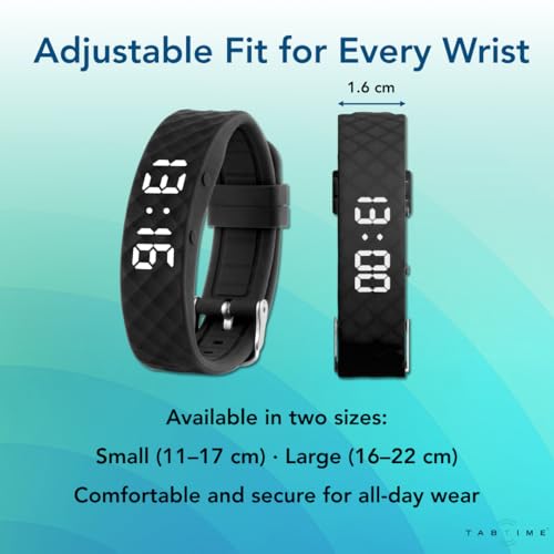 Vibrating Alarm Reminder Watch with 10 Daily Alarms for Pills & Tasks