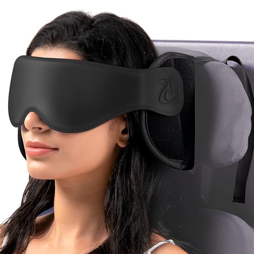 Ergonomic Travel Pillow with 3D Eye Mask for Sleep Support
