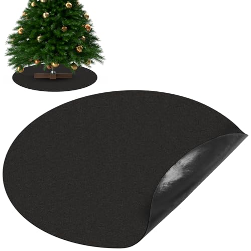 30-Inch Non-Slip Felt Christmas Tree Stand Mat - Floor Protector for Spills & Scratches