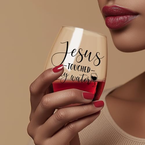 15 oz Stemless Wine Glass, Funny Friendship Birthday Gift for Women