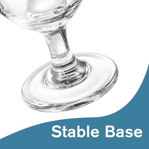 13-Ounce Goblet Party Glasses, Set of 12 Clear Beverage Glasses