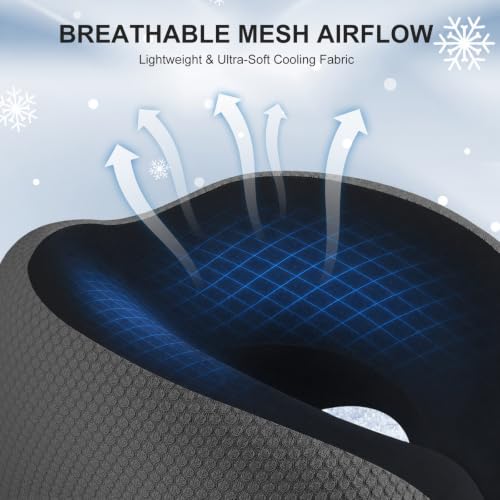 Ergonomic Memory Foam Travel Neck Pillow with Chin Support