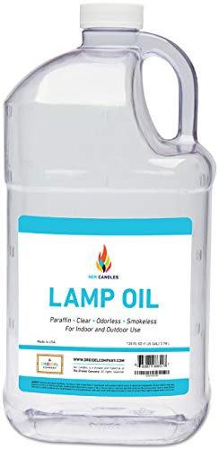 Liquid Paraffin Lamp Oil - 1 Gallon, Smokeless & Odorless Fuel, 2 Pack
