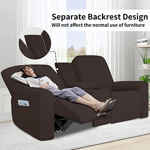 Reclining Loveseat Slipcover with Console, Stretch Furniture Protector